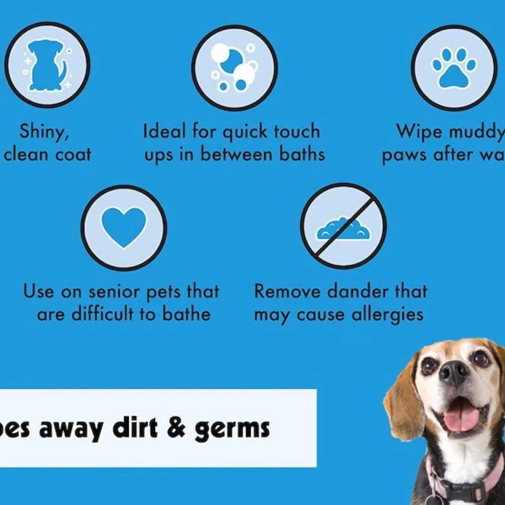 Alpha Dog Series - Natural Clean Up Grooming Wipes for Dogs - 70ct. (Pack of 3)